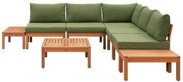 Le Sud modulaire loungeset Orleàns V1 donkergroen 8-delig Leen Bakker
