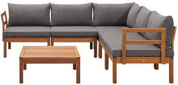 Le Sud modulaire loungeset Orleans V2 donkergrijs 6-delig Leen Bakker
