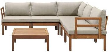 Le Sud modulaire loungeset Orleans V2 zand 6-delig Leen Bakker