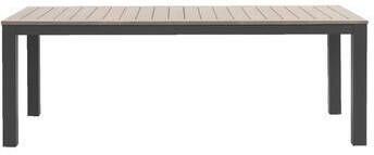 Le Sud Tuintafel Tarn aluminium eucalyptus antraciet 75x215x100 cm Leen Bakker