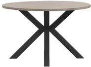 Le Sud Tuintafel Tarn rond aluminium eucalyptus antraciet 75xØ120 cm Leen Bakker