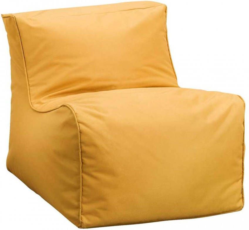 Lebel loungestoel okergeel 80x60x65 cm Leen Bakker
