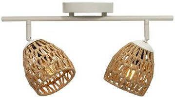 Leen Bakker 2-spot Ilva naturel 26x9 5x37 cm