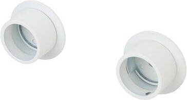 Leen Bakker Wandbeslag gordijnroede Wit metaal Ø28mm S 2 (2016370)