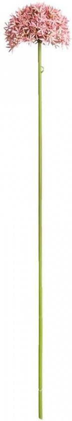 Leen Bakker Kunstbloem Allium roze 62 cm