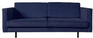 Leen Bakker Bank Harlem 3 5-zits velours donkerblauw
