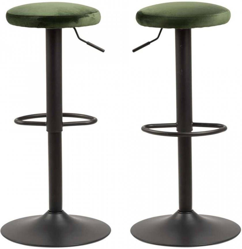Bendt Barkruk Inger Velvet (zithoogte 62-82cm) Forest Green