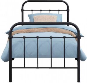 Leen Bakker Bed Anne mat antraciet 90x200 cm