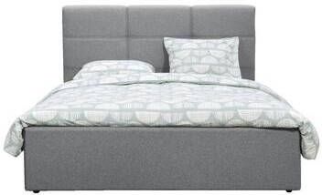 Leen Bakker Bed Dakota lichtgrijs 140x200 cm