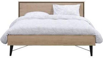 Leen Bakker Bed Kansas eikenkleur 180x200 cm