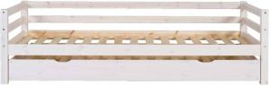 Leen Bakker Bed Ties met bedlade whitewash 90x200 cm