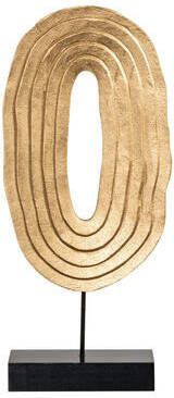 Leen Bakker Beeld Hinde Goud MDF Metaal 39x17 5x5 5 cm