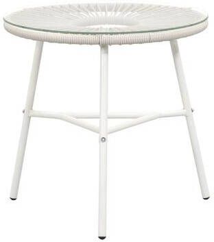 Leen Bakker Bijzettafel Formentera zand 50xØ50 cm