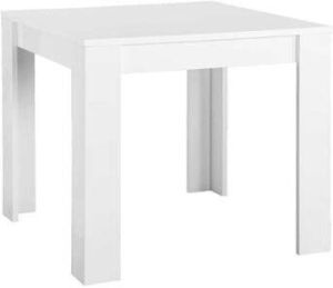 Leen Bakker Bistrotafel Salerno hoogglans wit 79x90x90 cm