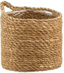 Leen Bakker Bloempot hang Lizzy naturel 16xØ16 cm