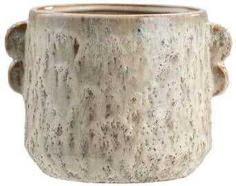 Leen Bakker Bloempot Isabel naturel keramiek 17xØ13 cm