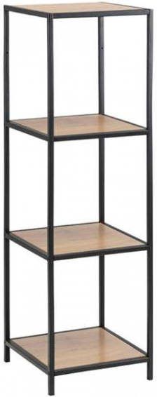Leen Bakker Boekenkast Jaxx eikenkleur 119 5x35x37 cm