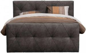 Leen Bakker Boxspring met opbergruimte Holstebro antraciet 180x200 cm