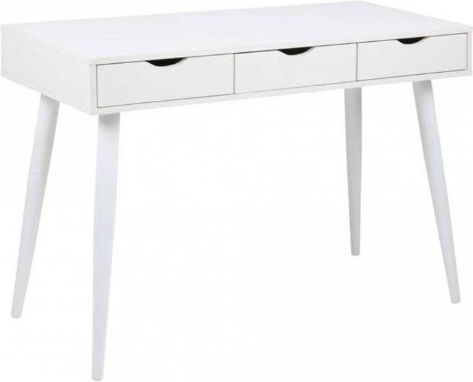 Bendt Bureau sidetable 'Märta' 110 x 50cm met 3 laden kleur wit wit - Foto 2