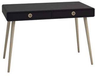 Leen Bakker Bureau Soft Line zwart 75 9x114 1x57 cm
