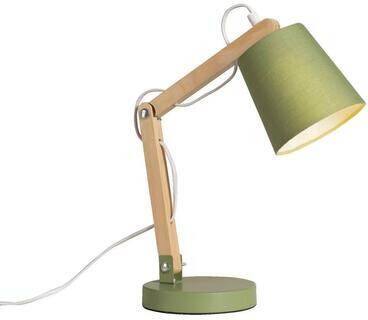 Leen Bakker Bureaulamp Olaf groen 40xØ14cm