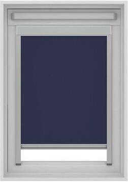 Leen Bakker Dakraamrolgordijn verduisterend donkerblauw UK04 134x98 cm
