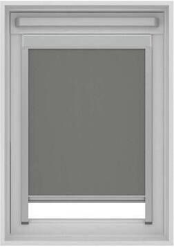 Leen Bakker Dakraamrolgordijn verduisterend grijs UK04 134x98 cm