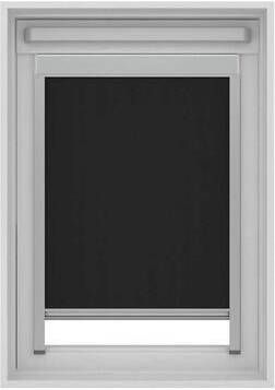Leen Bakker Dakraamrolgordijn verduisterend zwart MK04 78x98 cm