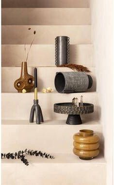 Leen Bakker Decoratieplateau Storm hout 14xØ28 cm