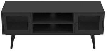 Leen Bakker Demeyere TV-meubel Broadway mat zwart 45x110x35 cm