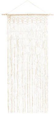 Leen Bakker Deurgordijn Macramé beige 90x200 cm