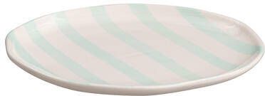 Leen Bakker Dinerbord Streep Mint Aardewerk Ø27 cm