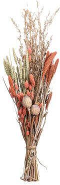 Leen Bakker Droogbloemen boeket mix naturel roze 77 cm