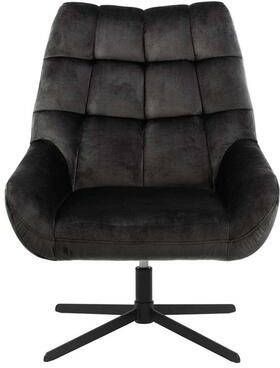 Leen Bakker Fauteuil Devin stof grijsbruin