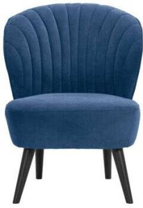 Leen Bakker Fauteuil Ventura stof donkerblauw