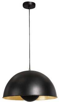Leen Bakker Hanglamp Brugge zwart goudkleur 120xØ40 cm
