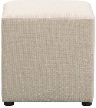 Leen Bakker Hocker Nando beige 45x45x45 cm