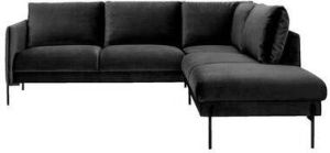 Leen Bakker Hoekbank Brest rechts velvet antraciet
