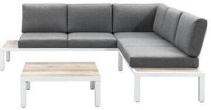 Leen Bakker Hoekset Isere 3-delig wit incl. kussens