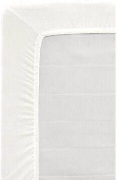 Leen Bakker Hoeslaken Jersey off white 140x200 cm