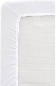 Leen Bakker Hoeslaken Jersey wit 160 x 200 cm
