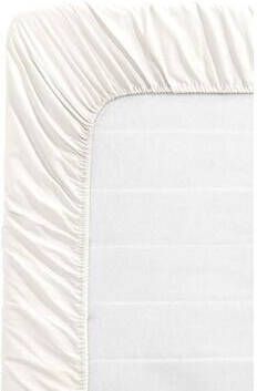 Leen Bakker Hoeslaken Katoen off white 160x200 cm