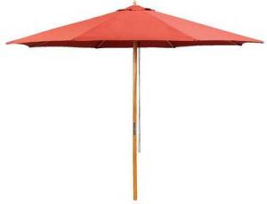 Leen Bakker Houtstok parasol Tropical terracottakleur Ø300 cm