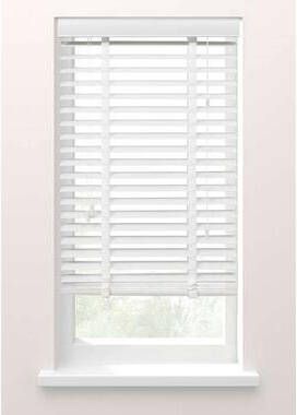 Leen Bakker Jaloezie houtlook 50 mm wit 120x175 cm
