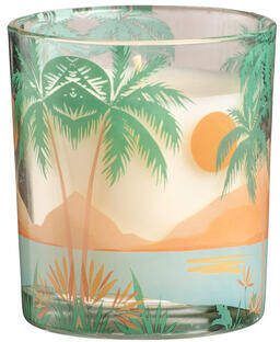 Leen Bakker Kaars in glas Sunset Multicolor 9xØ8 cm