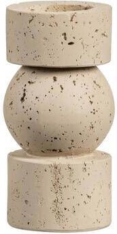 Leen Bakker Kandelaar Raven Beige 16xØ8 cm