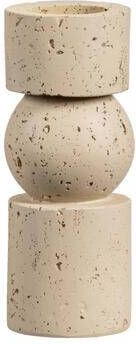 Leen Bakker Kandelaar Raven Beige 20xØ8 cm