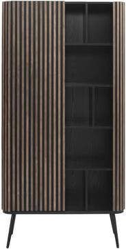 Leen Bakker Kast Patrick walnoot 180x90x40 cm