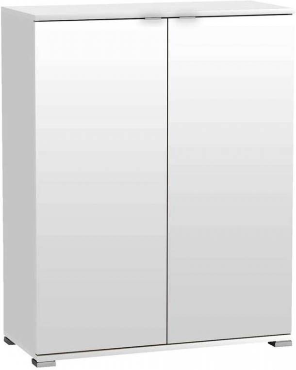 Leen Bakker Kast Perfect 2-deurs wit 101x80x35 cm