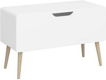 Leen Bakker Kist Gaia wit 50 1x80x35 cm